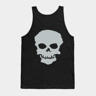 Binary Skull Hacker Tank Top